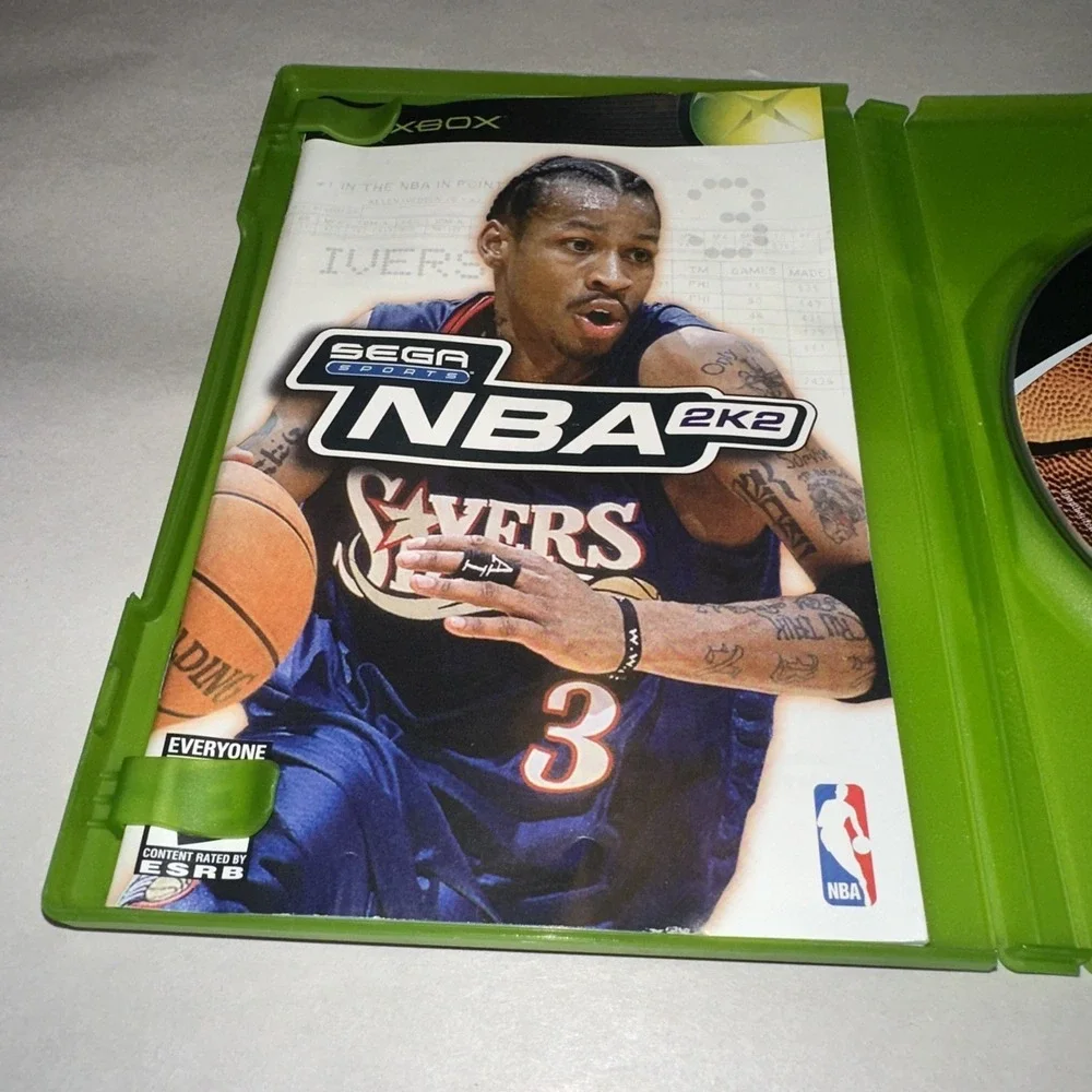 Sega NBA 2K2 (Microsoft Xbox, 2002) CIB COMPLETE W/ Manual Excellent Condition